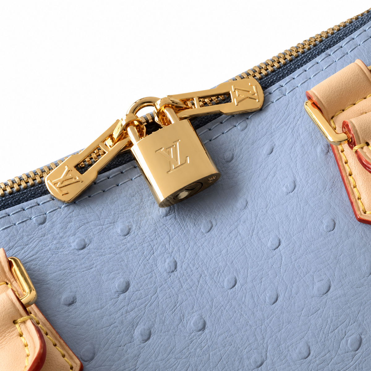 Louis Vuitton Speedy Bandoulière 30 — Ostrich Leather in Bleu Glacier