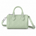 Louis Vuitton Speedy Bandoulière 20 — Monogram Embossed Leather in Vert d’Eau