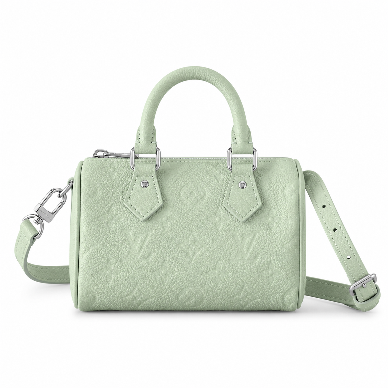 Louis Vuitton Speedy Bandoulière 20 — Monogram Embossed Leather in Vert d’Eau