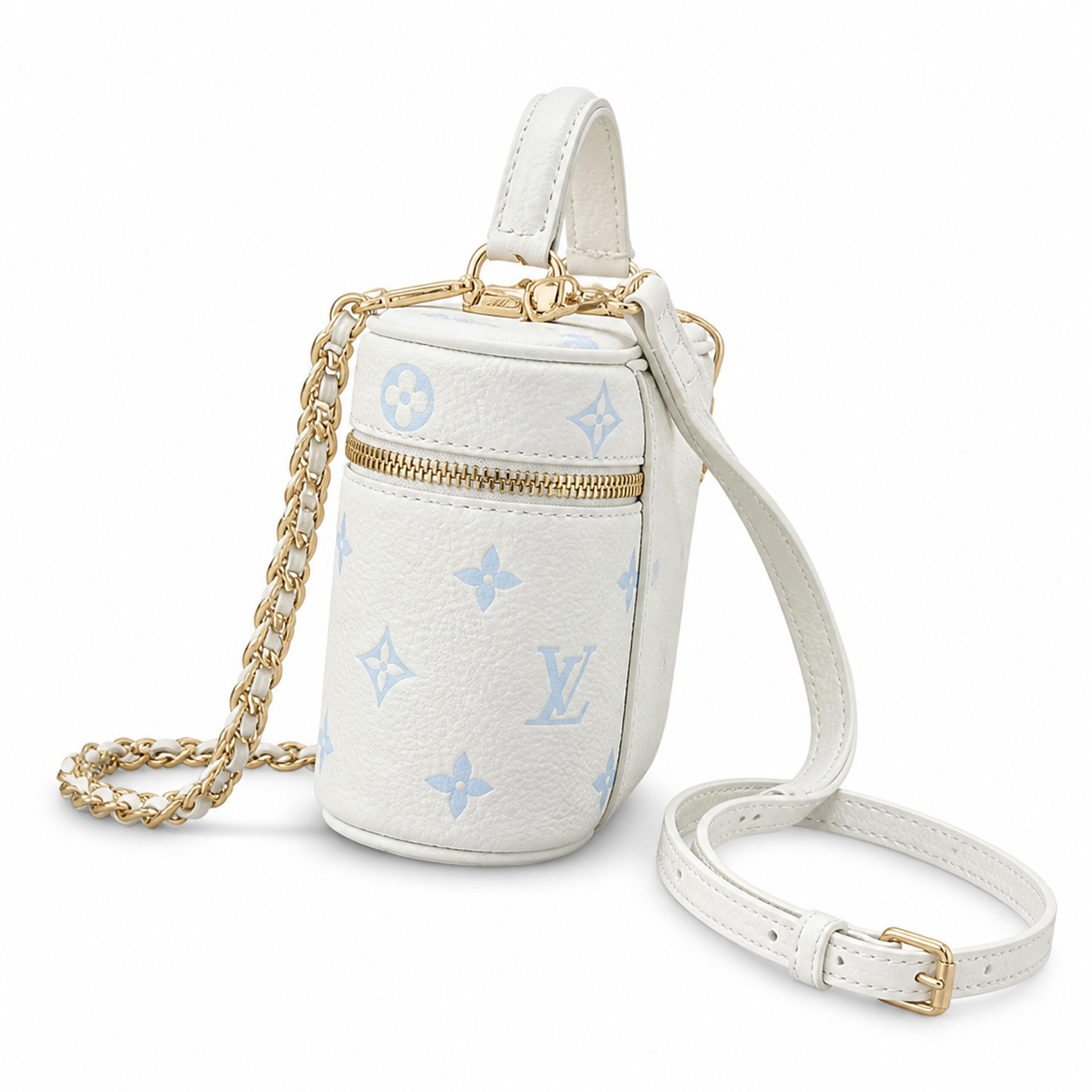 Louis Vuitton Ellipse BB — Monogram Empreinte Leather in Crème
