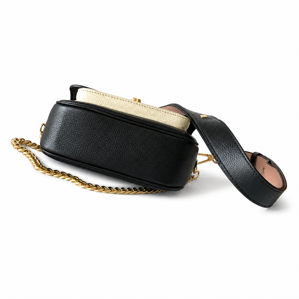 Louis Vuitton Lockme City — Noir & Crème Two-Tone Calfskin