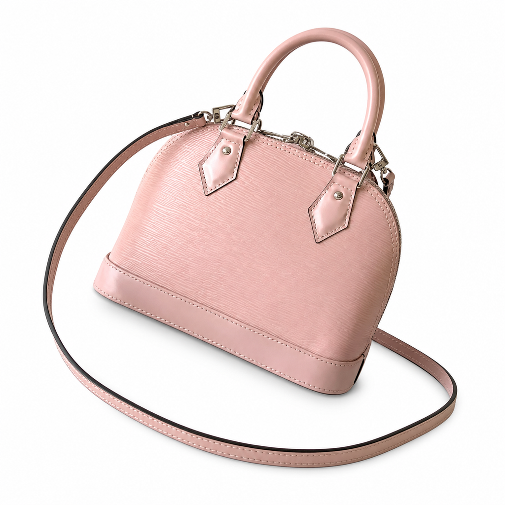 Louis Vuitton Alma BB — Epi Leather in Rose Ballerine with Silver Lock & Key