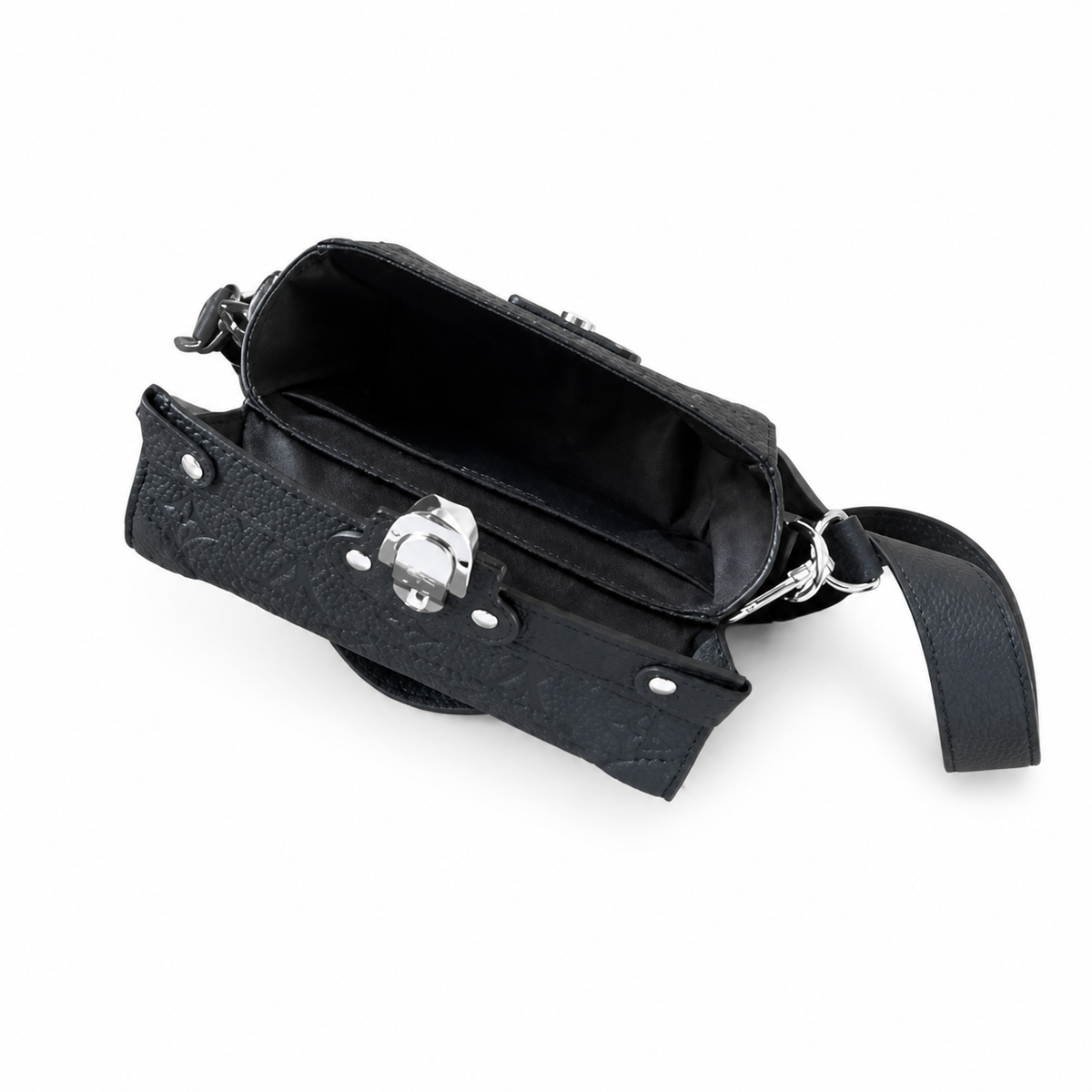 Louis Vuitton Trunk on Chain — Monogram Empreinte Leather in Noir with Silver Hardware