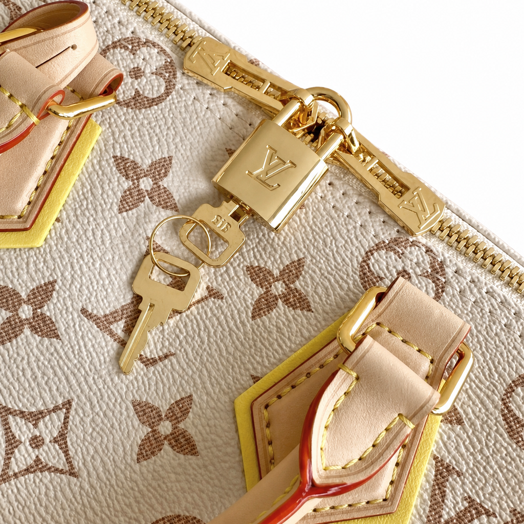 Louis Vuitton Speedy Bandoulière 25 — Monogram Dune with Butterfly Bag Charm