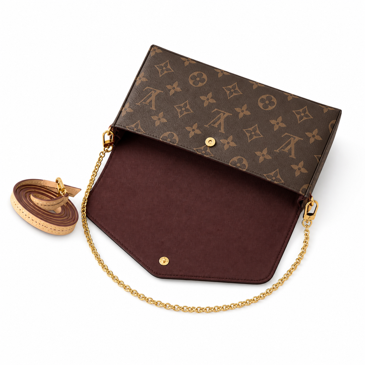 Louis Vuitton Favorite MM — Monogram Canvas, Gold Chain, Vachetta Long Strap & Triple Carry