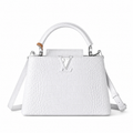 Louis Vuitton Locky BB — Crocodilien Embossed Leather in Blanc with Silver Hardware