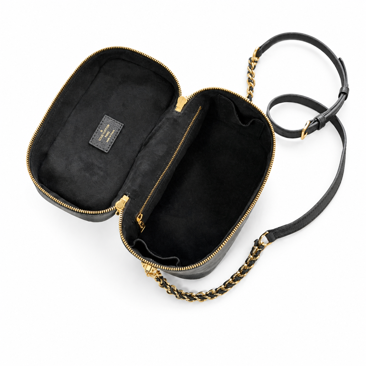 Louis Vuitton Vanity PM — Monogram Empreinte Leather in Black