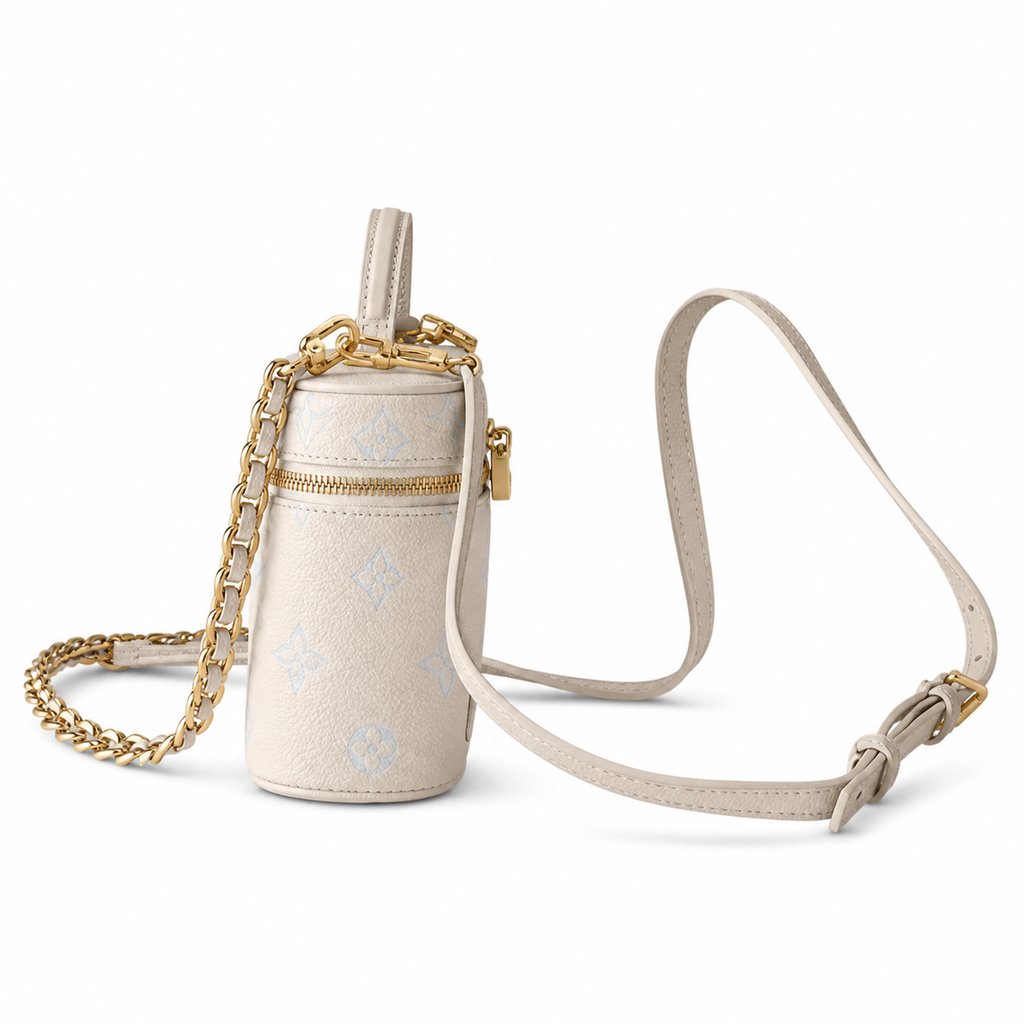 Louis Vuitton Ellipse BB — Bicolor Monogram Empreinte in Crème & Bleu Glacier
