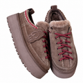 UGG Taupe Lace-Up Platform Shoes