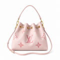 Louis Vuitton NéoNoé MM — Rose Ballerine Giant Empreinte, Gold Chain & Single Pink Handle