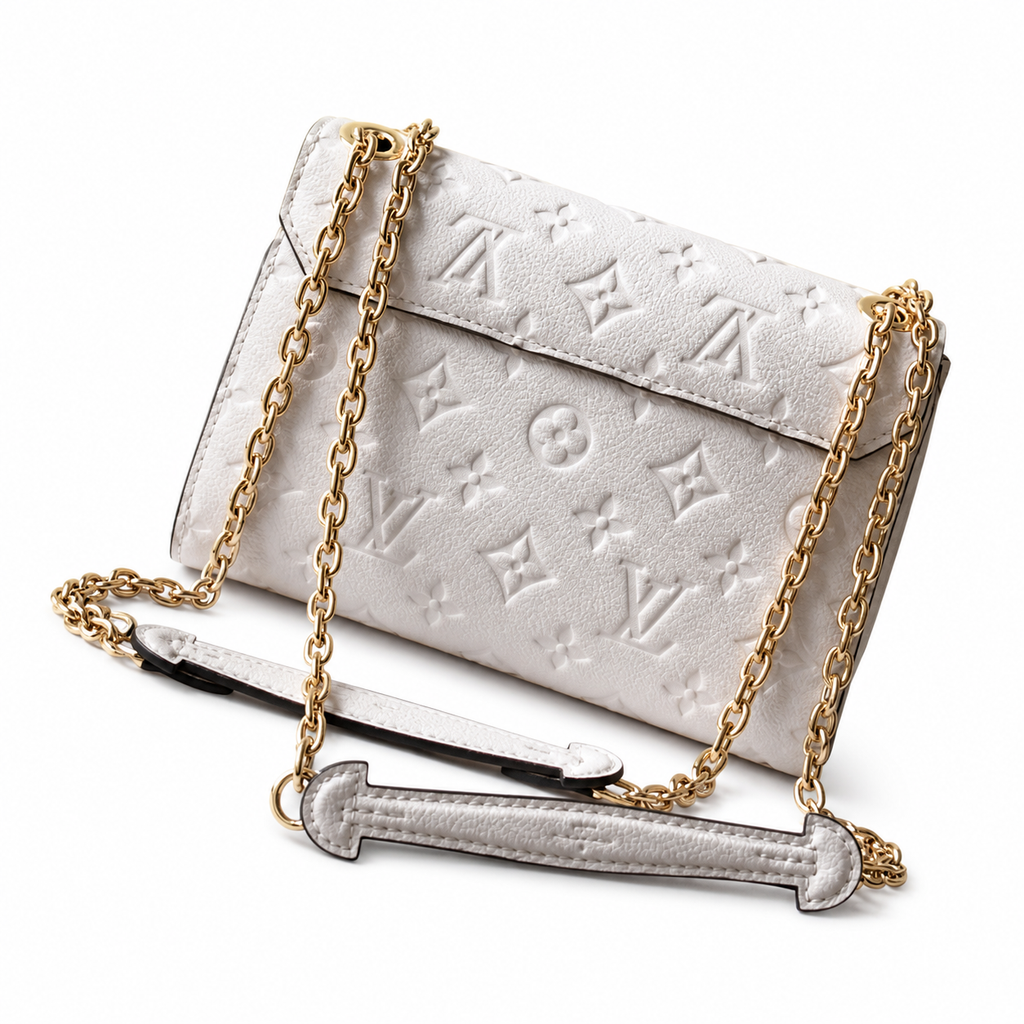 Louis Vuitton Vavin BB — Monogram Empreinte Leather in Crème