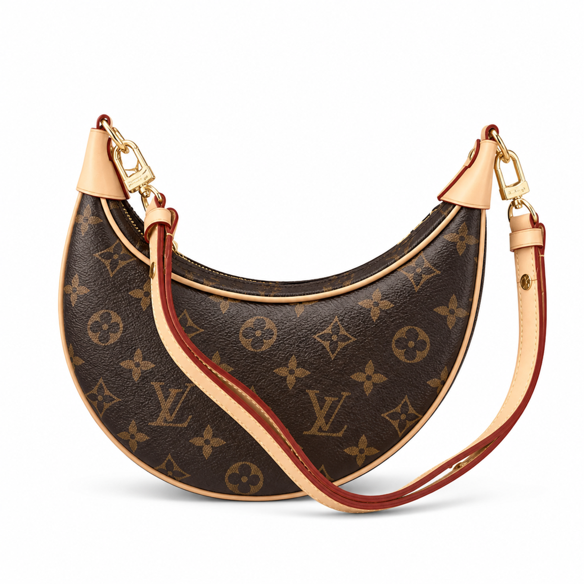 LV Monogram Half-Moon Chain Tote Bag | Luxury Gold Hardware