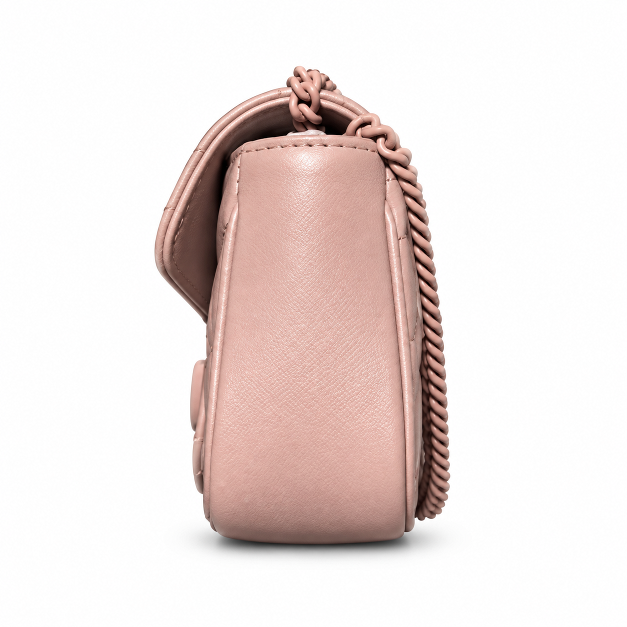 Gucci GG Marmont Super Mini Bag in Tonal Pink with Pink-Coated Hardware