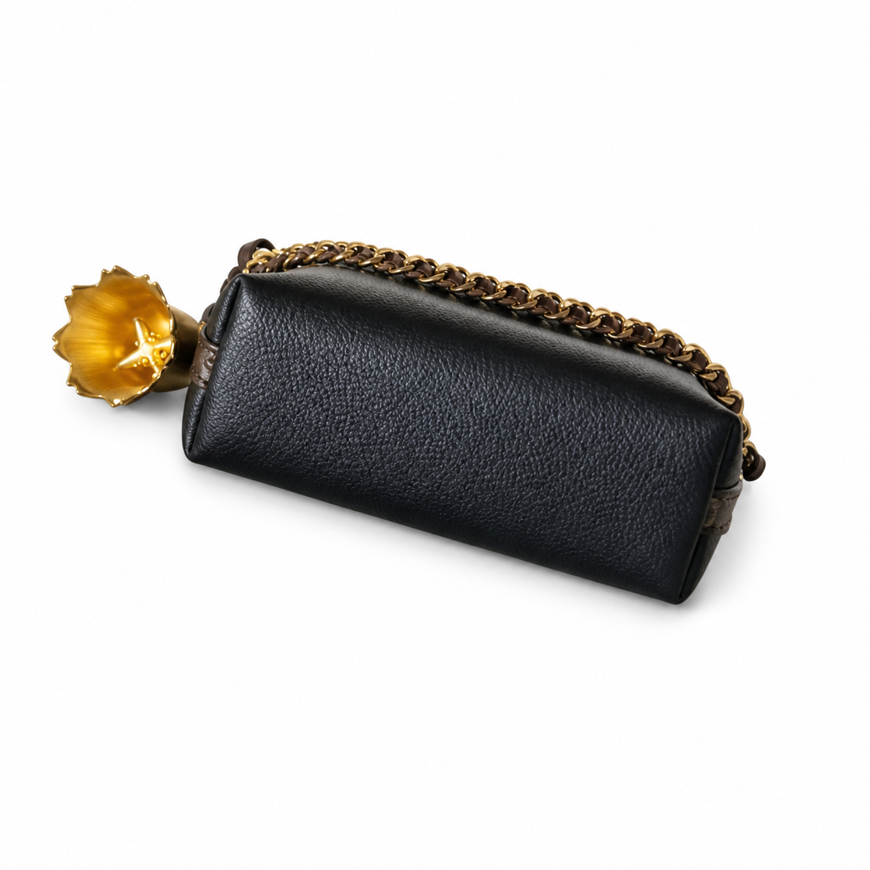 Louis Vuitton Mini Hobo — Black Empreinte, Gold Bear Charm & Monogram Key Pouch