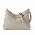 Louis Vuitton Boulogne — Tourterelle Monogram Empreinte & Gold Oval Chain