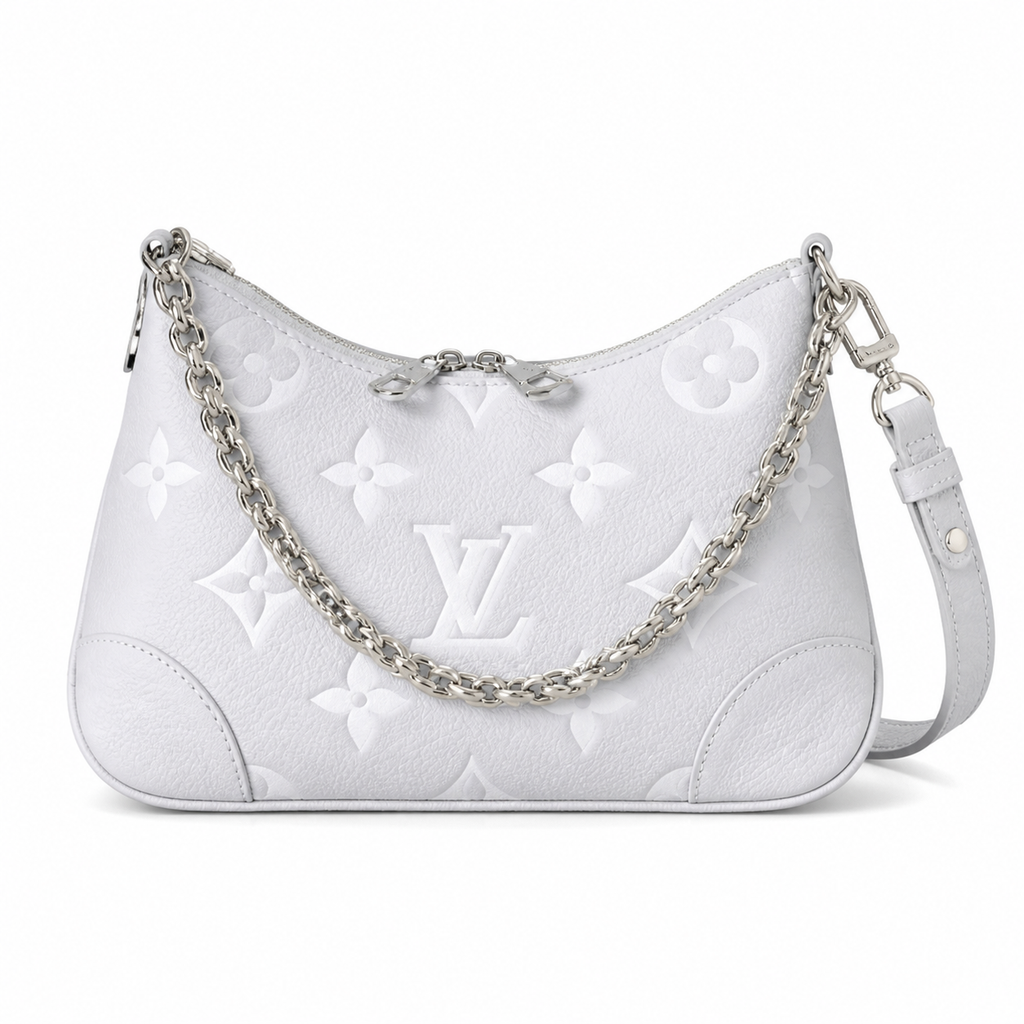 Louis Vuitton Bagatelle — White Giant Monogram Empreinte & Silver Hardware