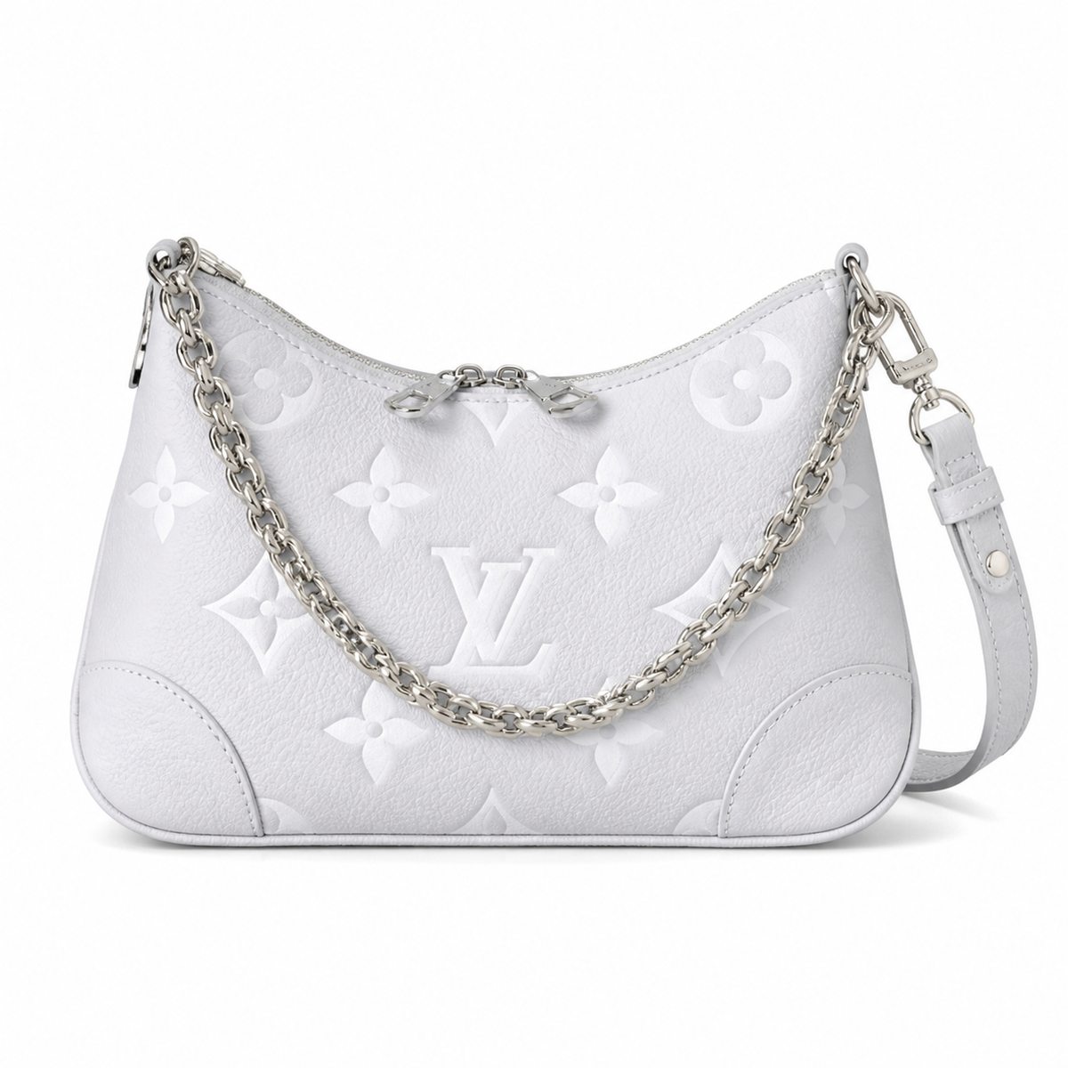 Louis Vuitton Bagatelle — White Giant Monogram Empreinte & Silver Hardware