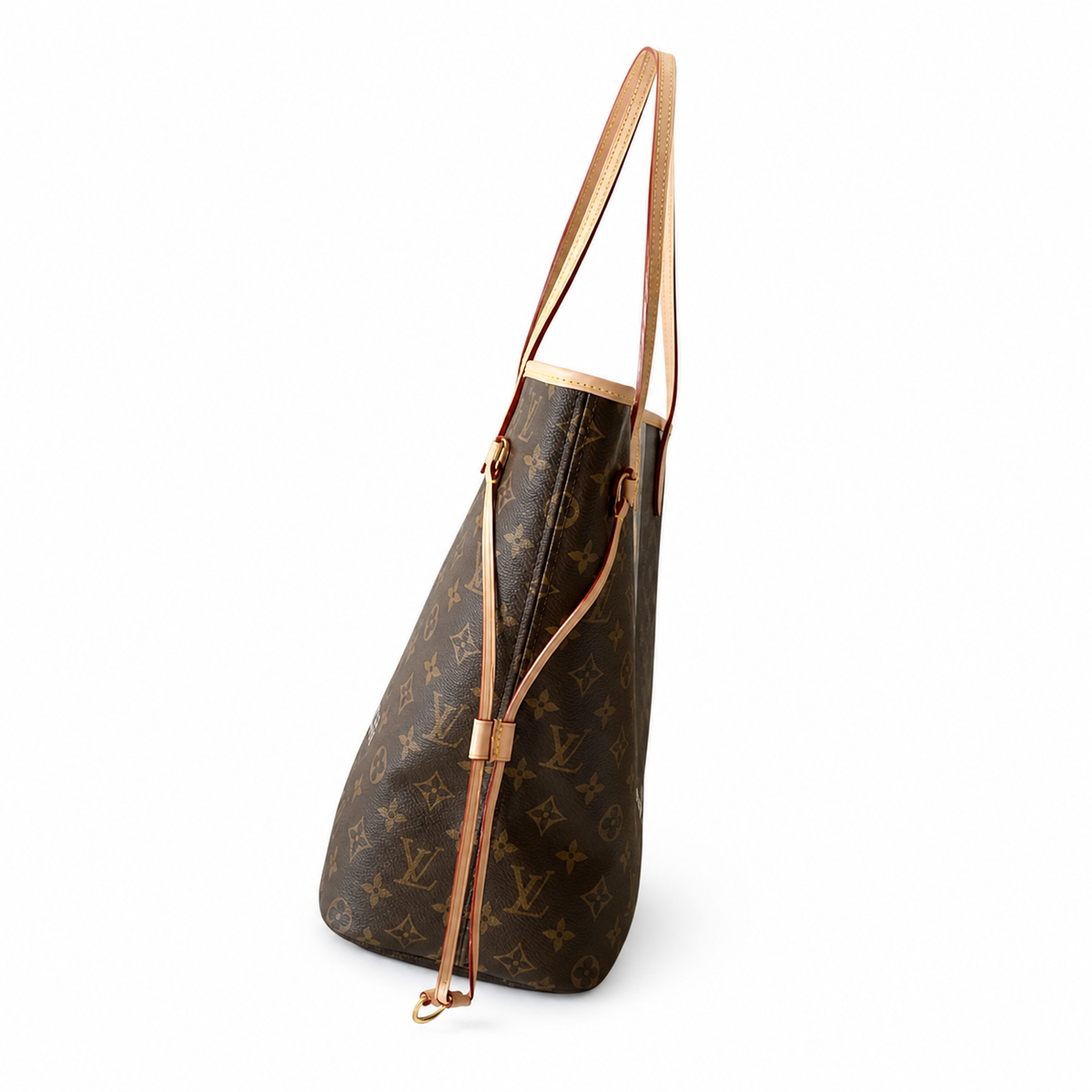 Louis Vuitton Neverfull MM — Monogram Canvas with My LV World Tour Stripe & Monogram Initials