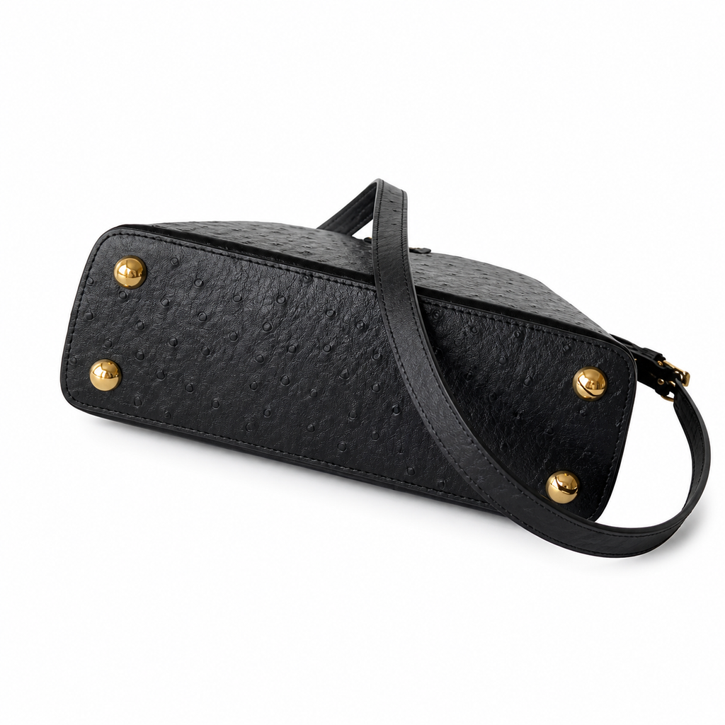Louis Vuitton Capucines BB — Autruche Ostrich Leather in Noir with Gold Hardware