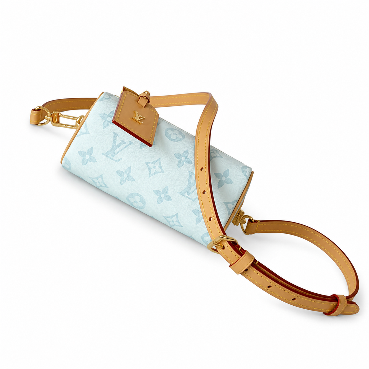 Louis Vuitton Monogram Compact Crossbody Bag With Zip Closure