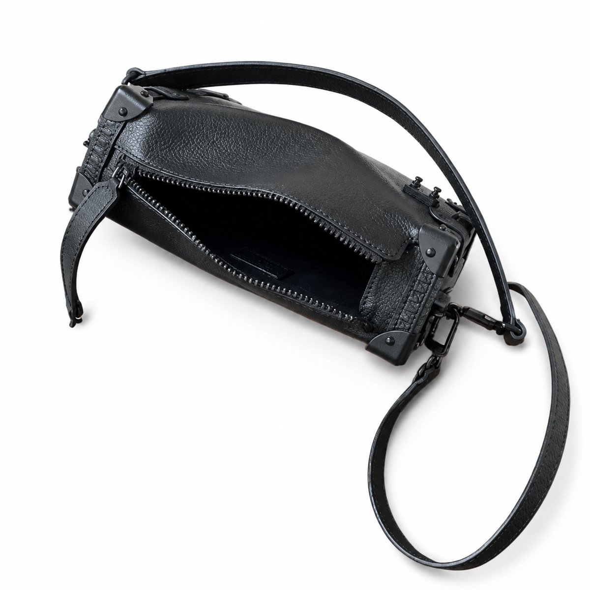 Louis Vuitton Soft Trunk — Noir Taurillon Monogram, All-Black Hardware & Black Chain Strap