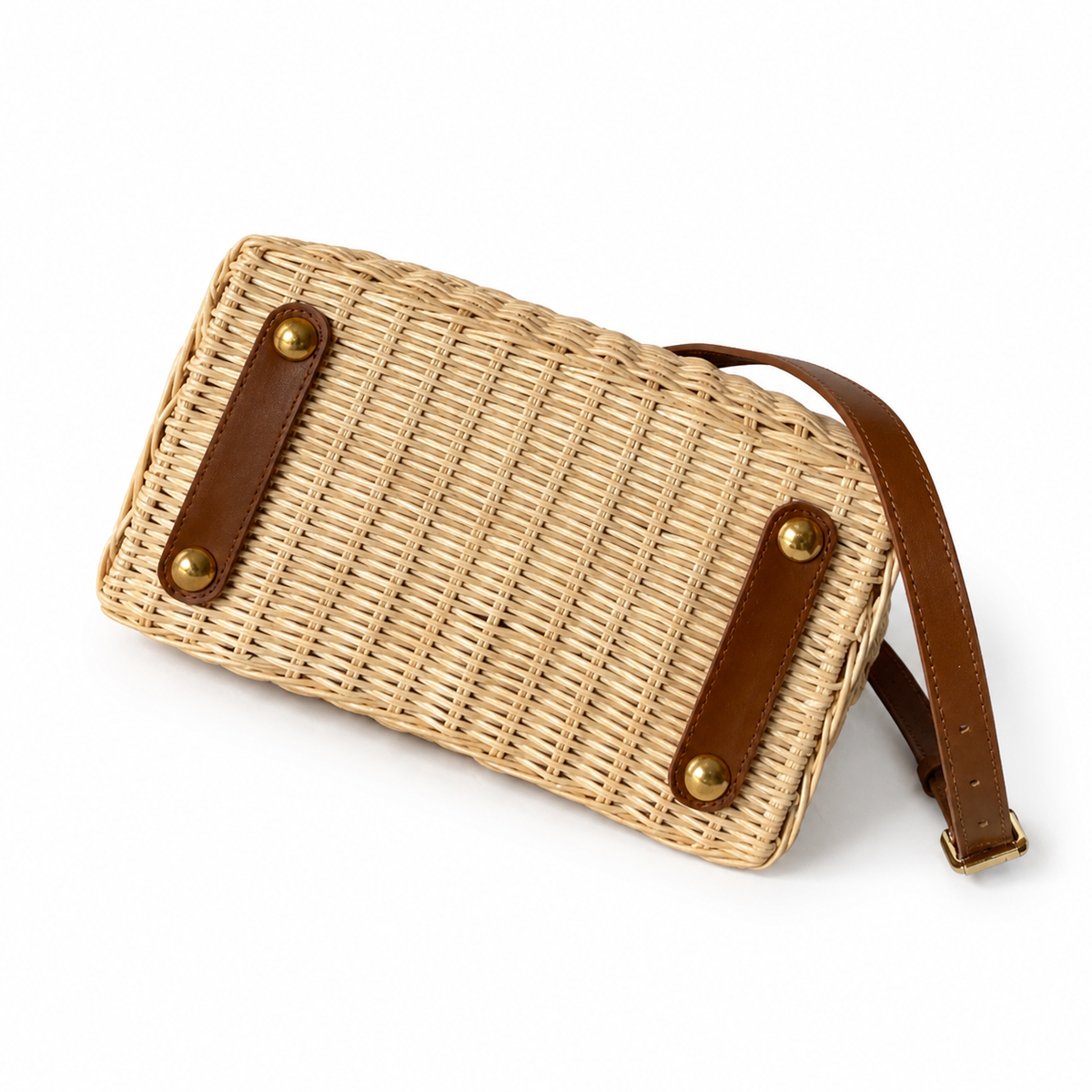 Louis Vuitton Capucines Mini — Hand-Woven Wicker & Cognac Leather