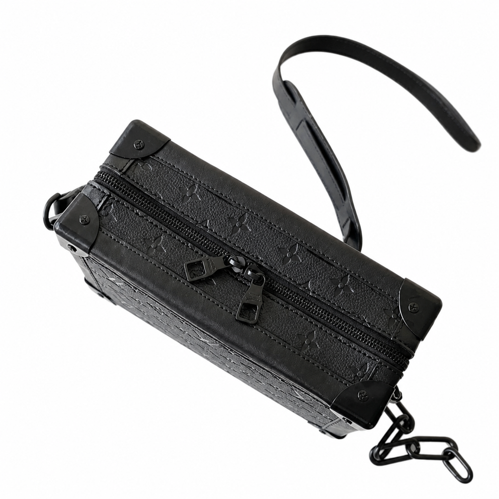 Louis Vuitton Soft Trunk — Monogram Shadow Leather in All Black