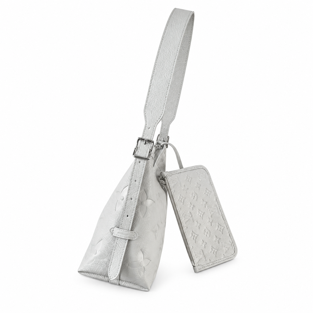 Louis Vuitton CarryAll PM — Giant Monogram Empreinte in Glacier Iridescent