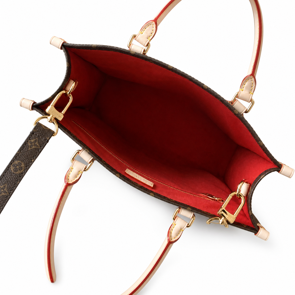 Louis Vuitton Sac Plat BB — Monogram Canvas with Vachetta Leather Handles