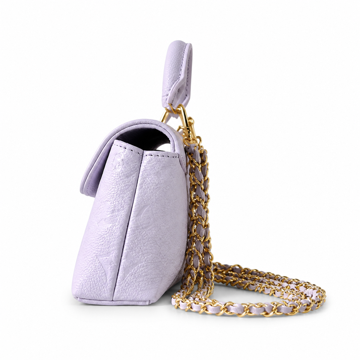 Louis Vuitton Madeleine BB — Monogram Empreinte Leather in Lilas with Gold LV Lock