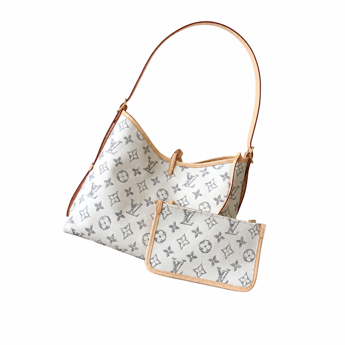 Louis Vuitton Neverfull MM — Monogram Watercolor Canvas, Vachetta Trim & Matching Interior