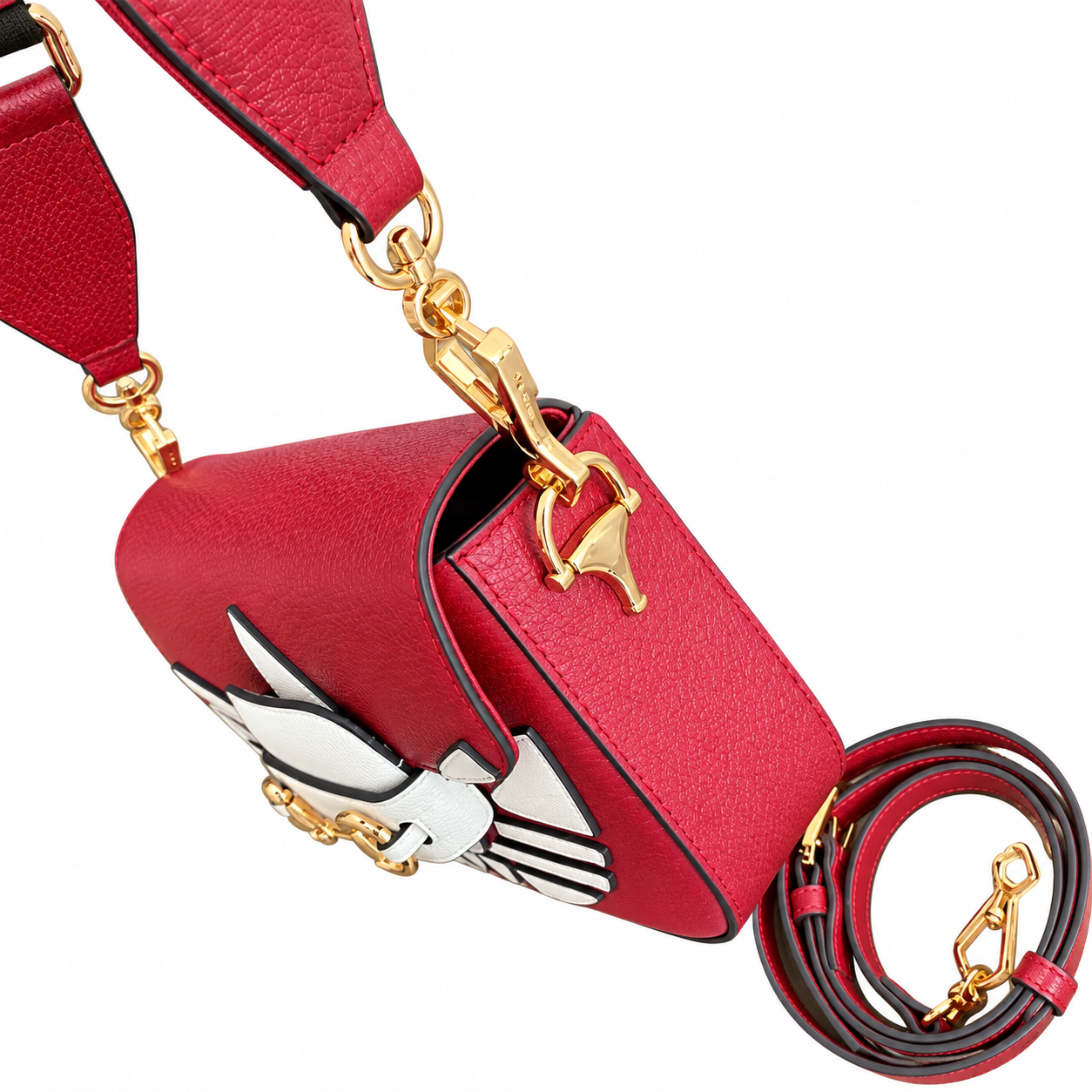Gucci x Adidas Horsebit 1955 Mini Crossbody Bag in Red