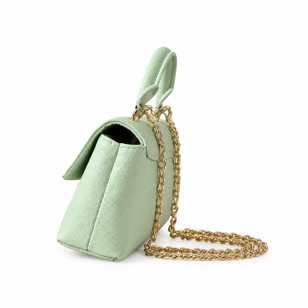 Louis Vuitton Madeleine BB — Monogram Empreinte Leather in Vert d’Eau with Gold Chain & Crystal Charm
