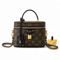 Louis Vuitton Vanity PM — Monogram Canvas & Black Leather
