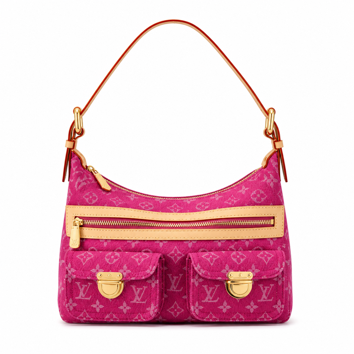Louis Vuitton Monogram Zip Baguette Shoulder Bag