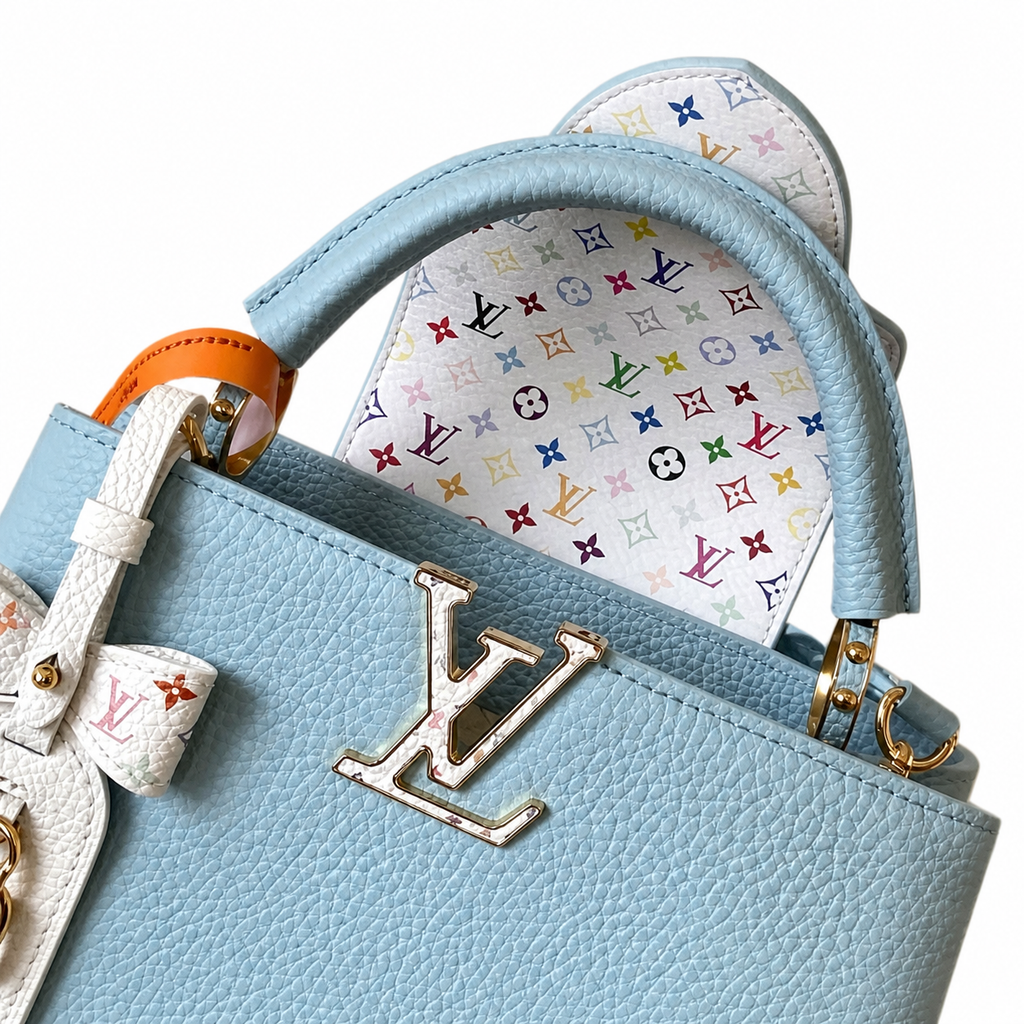 Louis Vuitton Monogram Prestige Structured Crossbody Bag in Blanc