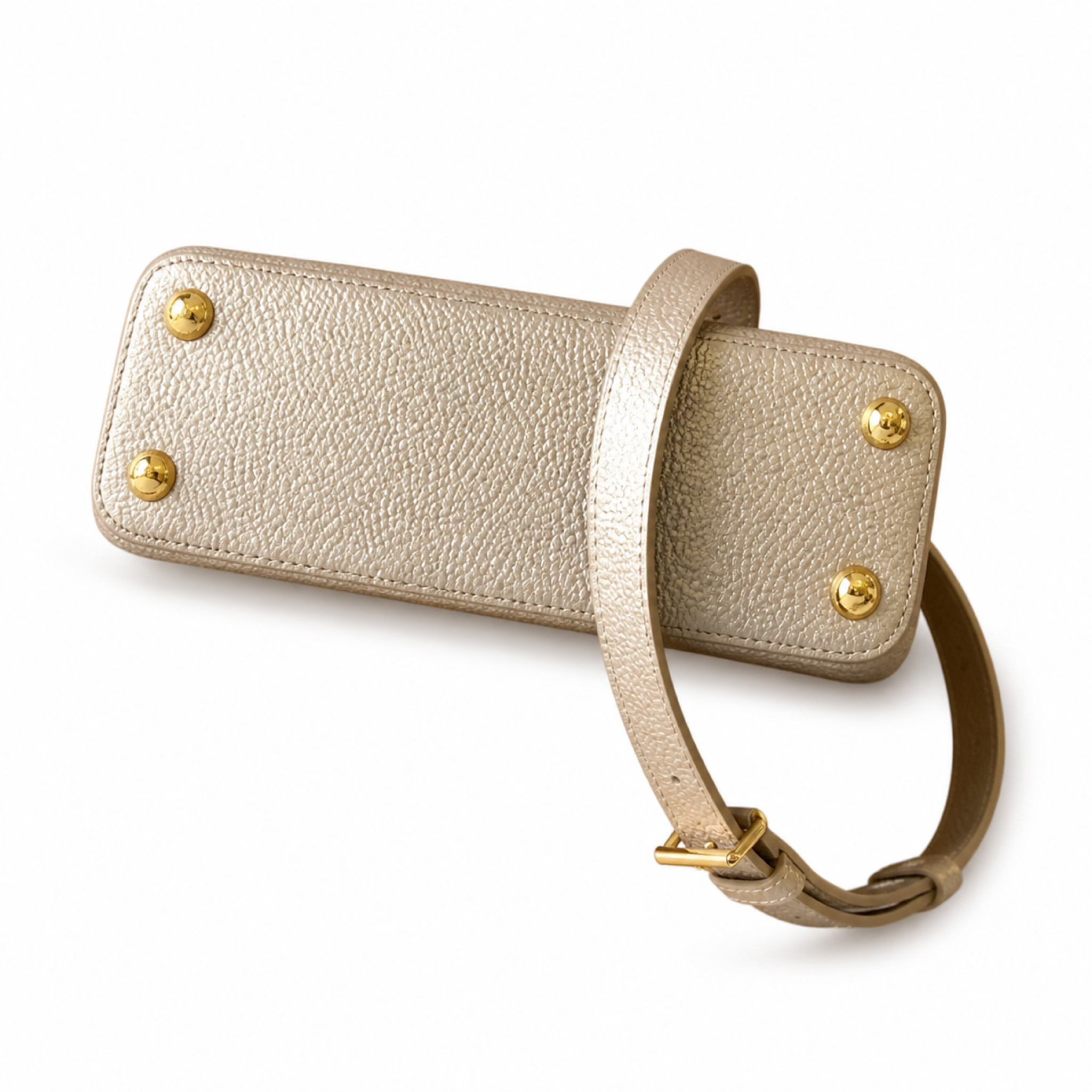 Louis Vuitton Capucines BB — Champagne Gold Taurillon, Mother-of-Pearl LV Clasp & Floral Corners