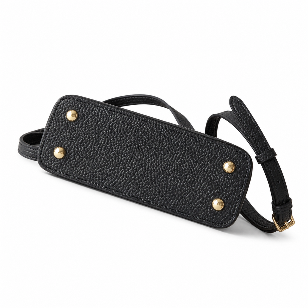 Louis Vuitton Capucines Mini — Taurillon Leather in Noir with Gold Chain Handle & Flower Lock