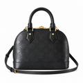 Louis Vuitton Alma BB — Monogram Empreinte Leather in Black