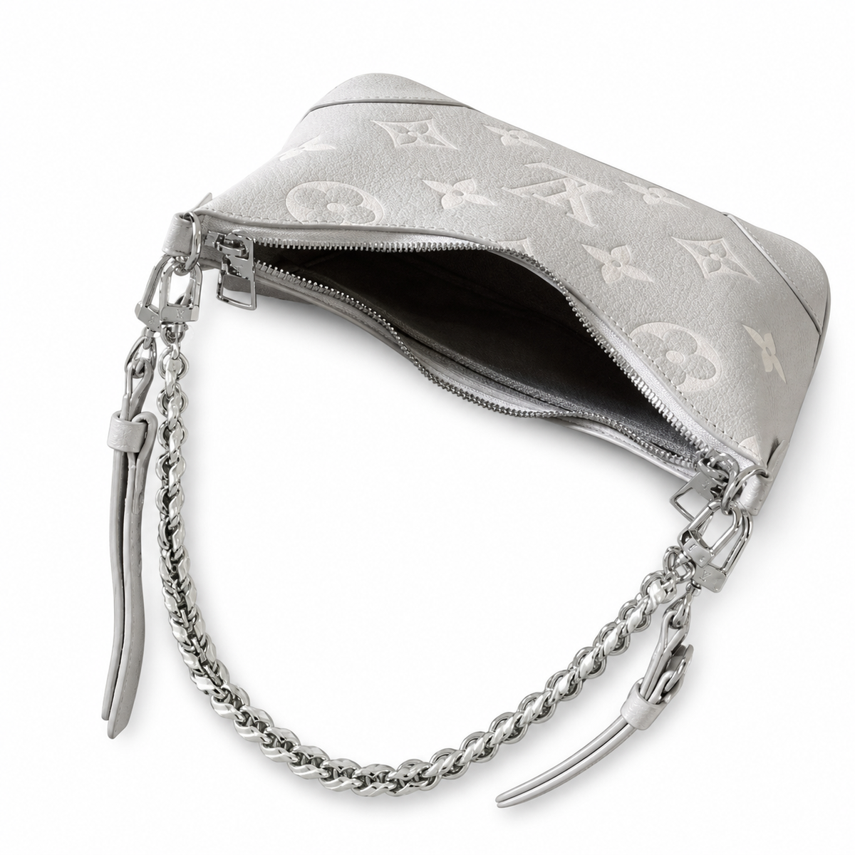 Louis Vuitton Bagatelle — White Giant Monogram Empreinte & Silver Hardware