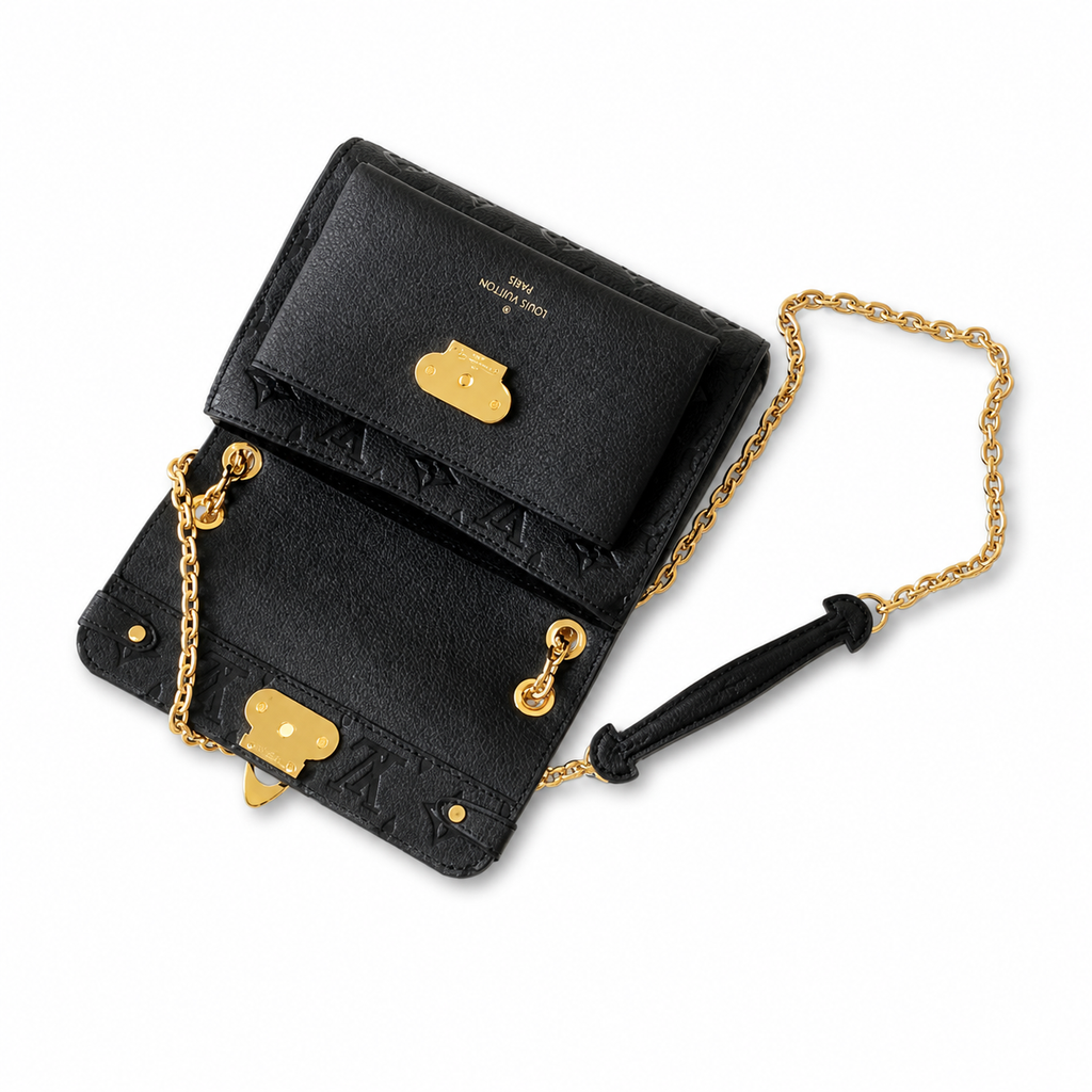 Louis Vuitton Vavin BB — Monogram Empreinte Leather in Black