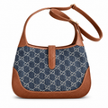 Gucci Jackie 1961 GG Denim Shoulder Bag