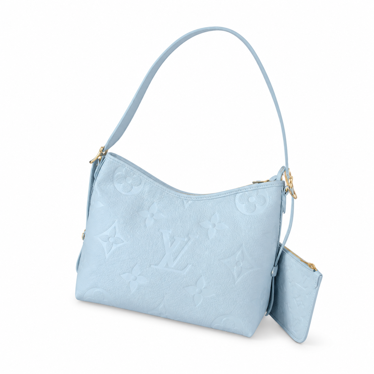 Louis Vuitton CarryAll PM — Giant Monogram Empreinte in Bleu Glacier