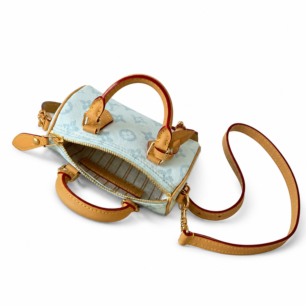 Louis Vuitton Monogram Compact Crossbody Bag With Zip Closure