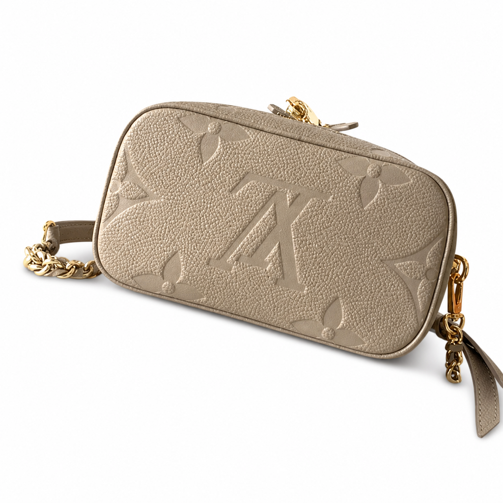 Louis Vuitton Vanity PM — Monogram Empreinte Leather in Tourterelle