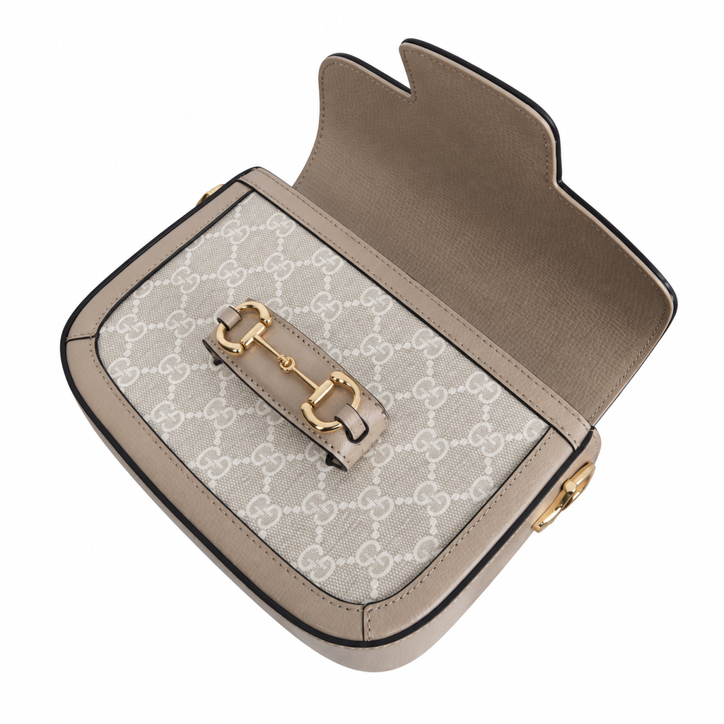 Gucci Horsebit 1955 Small Shoulder Bag in GG Supreme Canvas
