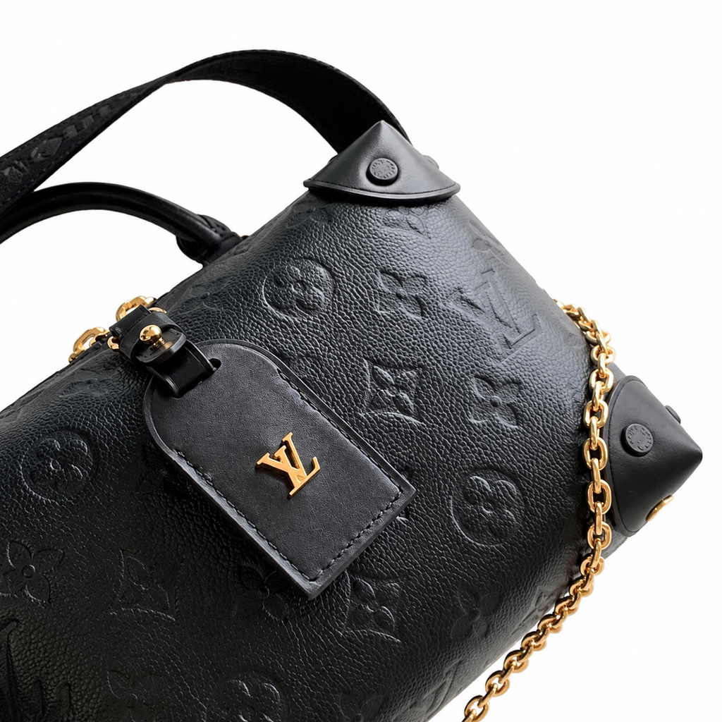 Louis Vuitton Twist MM Flap Crossbody in Damier Azur Canvas