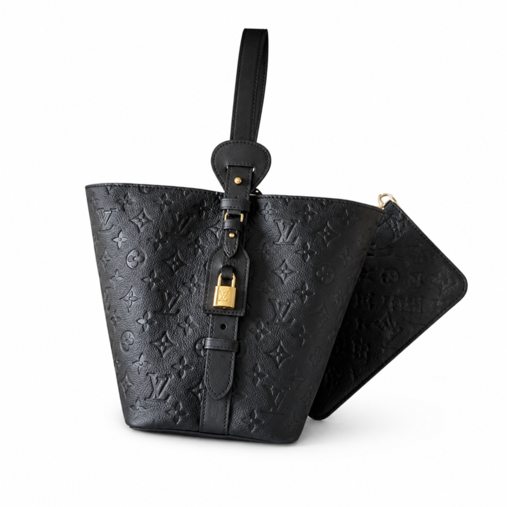 Louis Vuitton Babylone BB — Giant Monogram Empreinte Leather in Black