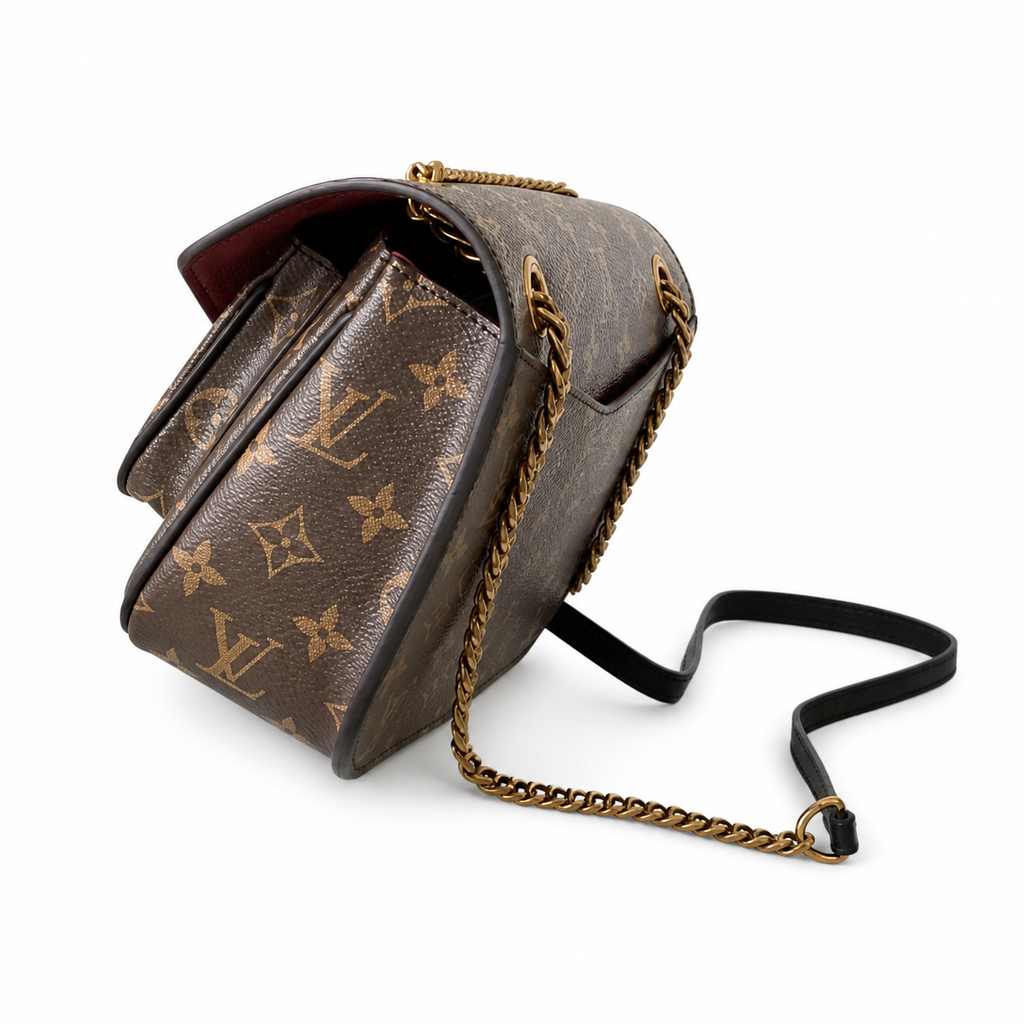 Louis Vuitton Passy — Monogram Canvas with Black LV Clasp