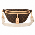 Louis Vuitton Bumbag — Monogram Canvas, Vachetta Trim & Red Interior Stitching